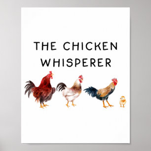 Poster O Murmurador de Frango Engraçado 
