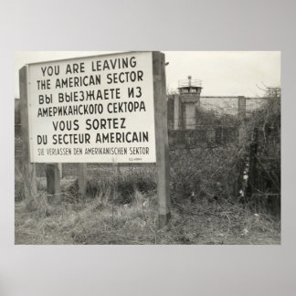 Poster O Muro de Berlim num bairro