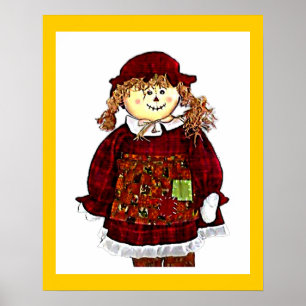 Pôster O MUSEUM Artist Series Images Computer StrawGirl