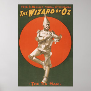 Pôster O Musical de mágico de Oz - homem da lata