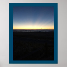 Poster O nascer do sol começa pelo oceano