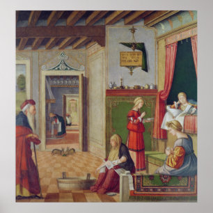 Poster O Nascimento da Virgem, 1504-08