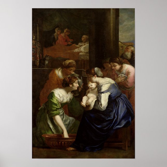 Poster O Nascimento da Virgem, c.1620 (Frente)