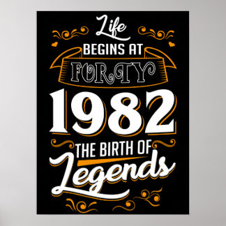Poster O Nascimento Das Legendas 1982