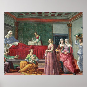 Pôster O nascimento de St John o baptista (fresco) (veja