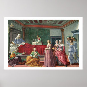 Pôster O nascimento de St John o baptista (fresco) (veja