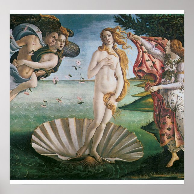 Poster O nascimento de Vênus por Sandro Botticelli, Renai (Frente)