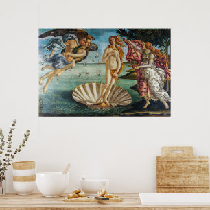 Poster O Nascimento de Vênus Sandro Botticelli