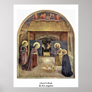 Pôster O nascimento dos cristos por Fra Angelico