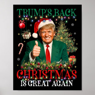Poster O Natal Ck de Trump é Ótimo Novamente Divertido Tr