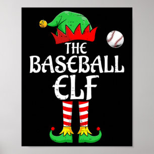Poster O Natal do Grupo de Combinação da Família Baseball