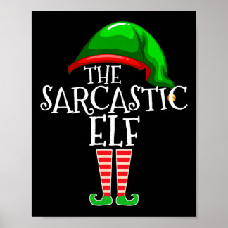 Poster O Natal do Grupo de Combinação da Família Elf Sarc