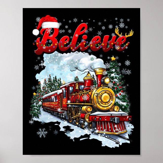 Poster O Natal Dos Comboios Acredita No Polar Express Xm (Frente)