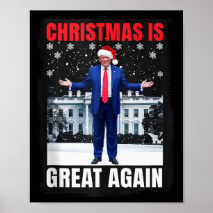 Poster O Natal é Ótimo de Novo Divertido Donald Trump Cri