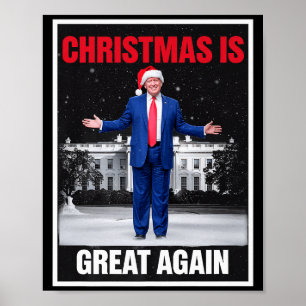 Poster O Natal é Ótimo Novamente Xmas Pijamas Divertido T