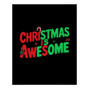 Pôster O Natal É Uma Design De Arte Digital Incrível