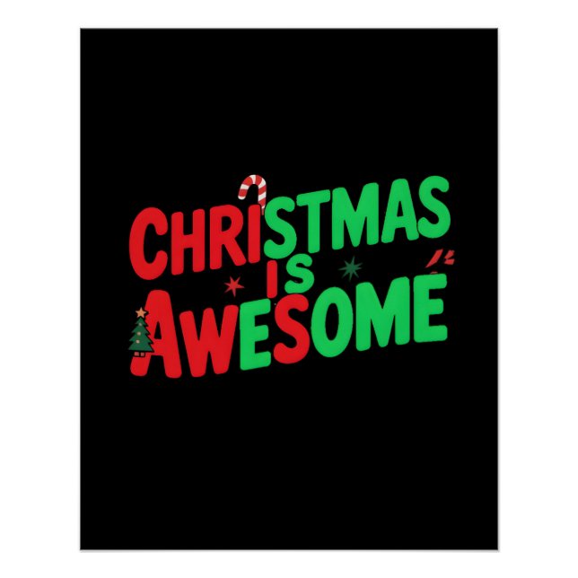 Pôster O Natal É Uma Design De Arte Digital Incrível (Frente)