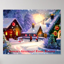 Poster O Natal está chegando.