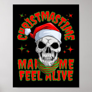 Poster O Natal Me Faz Me Sentir Vivo Natal Papai Noel