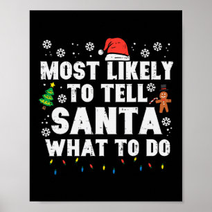 Poster O Natal Provavelmente Diz Aos Papais noeis O Que F