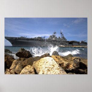 Poster O navio de assalto anfíbio USS Kearsarge