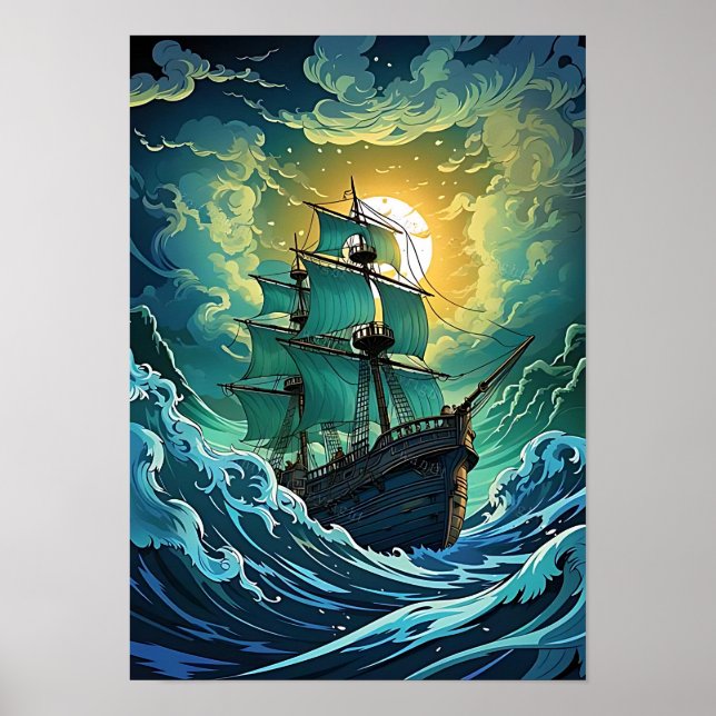 Poster O Navio De Sonhos (Frente)