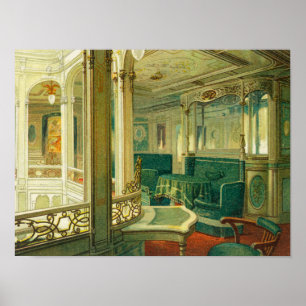 Pôster O navio Patricia, linha de Hamburgo-América