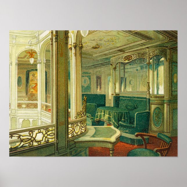 Pôster O navio Patricia, Linha Hamburgo-América (Frente)