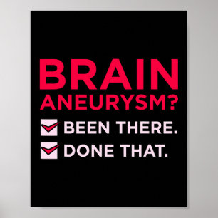 Poster O neurismo cerebral esteve lá no Suporte do Mês de
