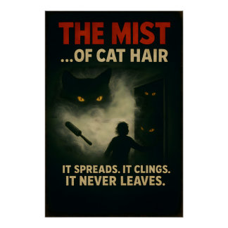 Pôster O Nevoeiro do Terror do Cabelo de Gato Paródia