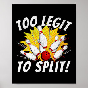 Poster O Nome Da Equipe Da Boliche Engraçado É Muito Legí