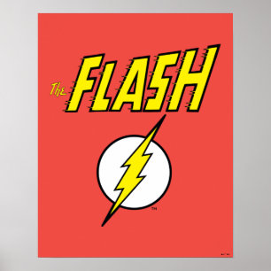 Poster O Nome do Flash & Logotipo do Raio