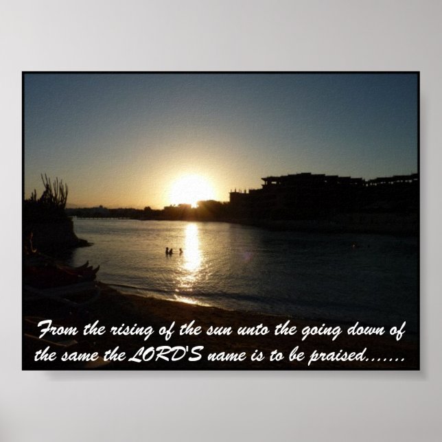 Pôster O nome do LORD deve ser elogiado.... (Frente)