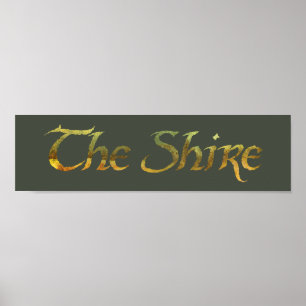 Poster O nome SHIRE™ foi texturizado