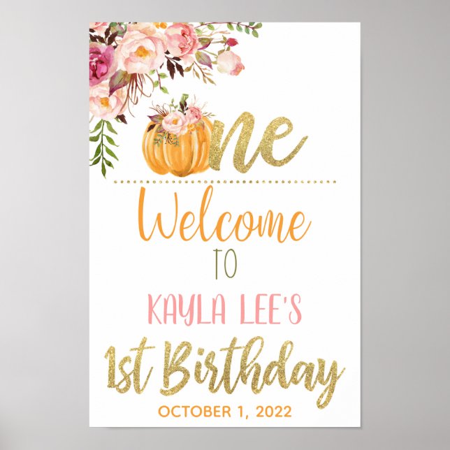 Poster O nosso pequeno sinal de boas-vindas da Pumplin -  (Frente)