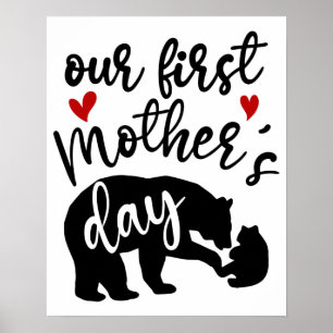 Poster O nosso primeiro Dia de as mães, Mama Bear Gift, 