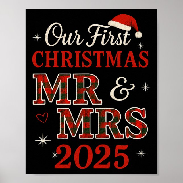 Poster O Nosso Primeiro Natal Como Sr. E Sra. 2025. (Frente)