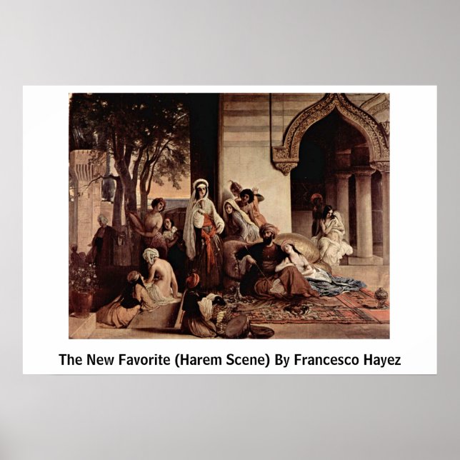Pôster O Novo Favorito (Cena De Hamer) De Francesco Hayez (Frente)