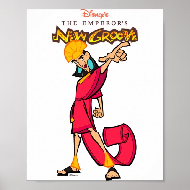 Poster O Novo Imperador Kuzco (Frente)