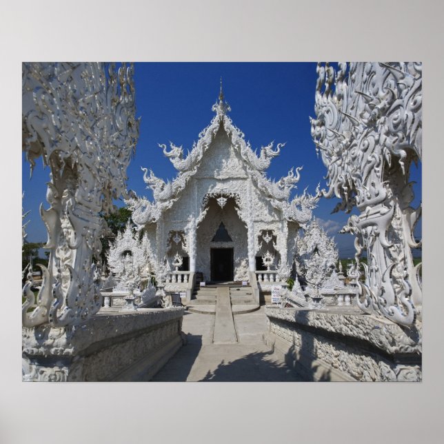 Poster O novo templo branco de Wat Rong Khun em (Frente)