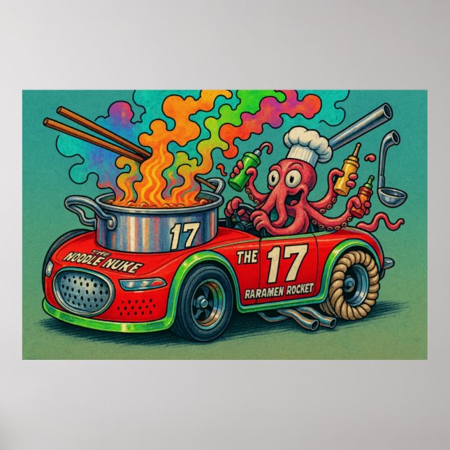 Poster O Núcleo De Noodle (O Foguete De Ramen) (Frente)