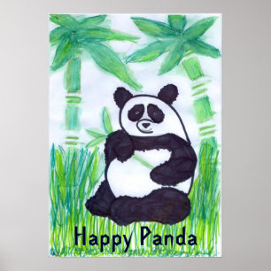 Pôster O.O. Happy Panda 16x23