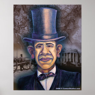 Pôster O Obama - a paralela de Lincoln