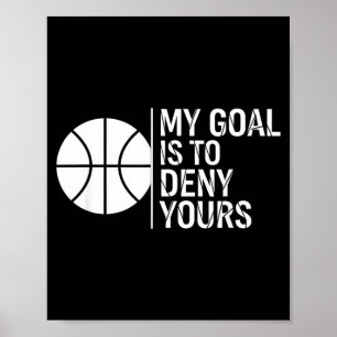 Poster O Objetivo Do Hóquei É Negar Dito Engraçado Do Gol