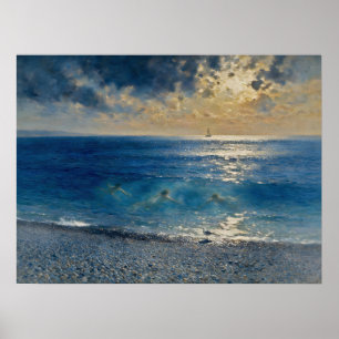 Poster O Oceano Guarda Segredos – Uma Paisagem Marinha Ca