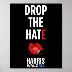 Poster O ódio - No Maga Hat Vote Kamala Harris Tim Walz