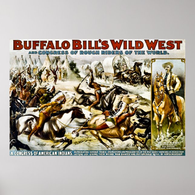 Pôster O Oeste Selvagem de Buffalo Bill - Um Congresso de (Frente)