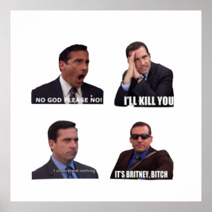Poster O Office Micheal Scott Funny Memes Pack