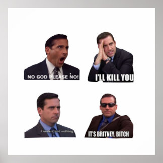 Poster O Office Micheal Scott Funny Memes Pack