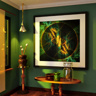 Poster O Olho da Arte Abstrato da Selva